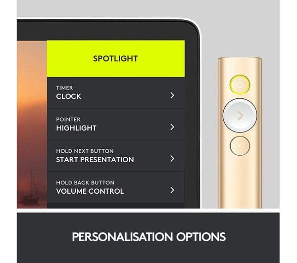 Logitech Spotlight Presentation Remote - Gold - Image 8