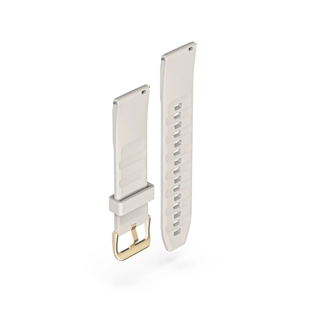 Hama NFC Payment Watch Strap, Silicone, 20 mm - Beige - Image 3