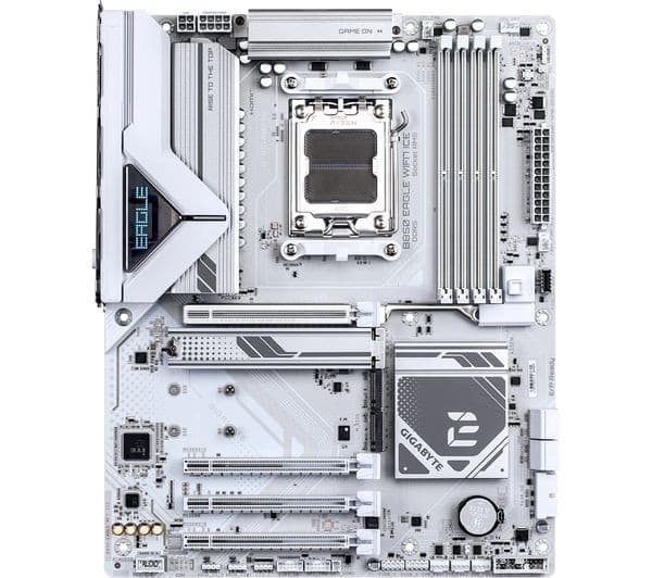 GIGABYTE B850 EAGLE AMD B850 ATX Socket AM5 Motherboard - Wi-Fi 7 - White - Image 1