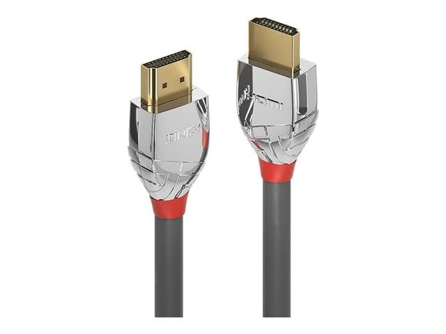 Lindy Cromo Line High Speed HDMI 2.0 Cable with Ethernet 4K 60Hz 5m - Grey - Image 2