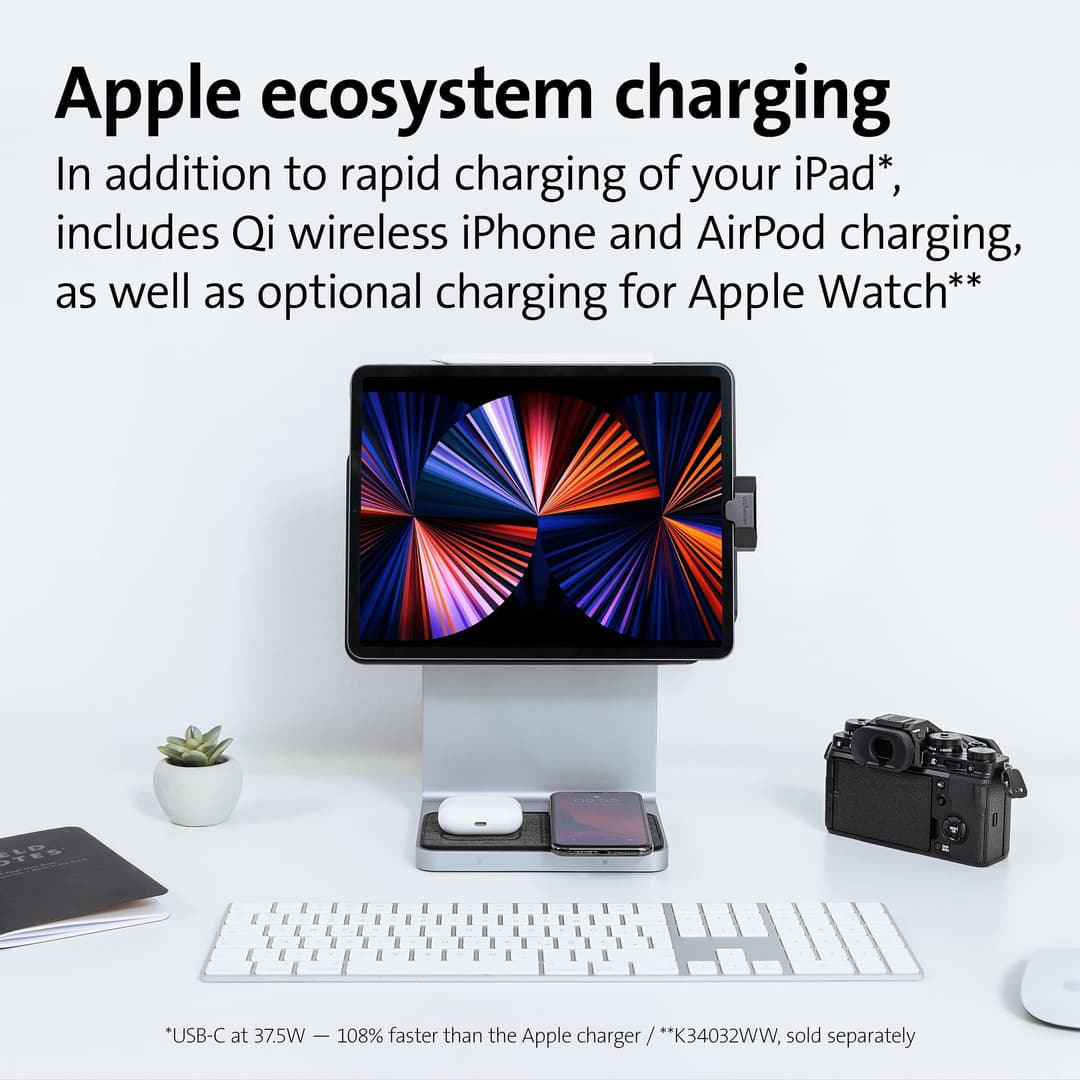 Kensington StudioDock K34031WW Docking Station Stand for iPad Pro 11 Inch (2018/2020/2021/2022) and iPad Air (2020/2022) Adjustable Tablet Holder - Image 3