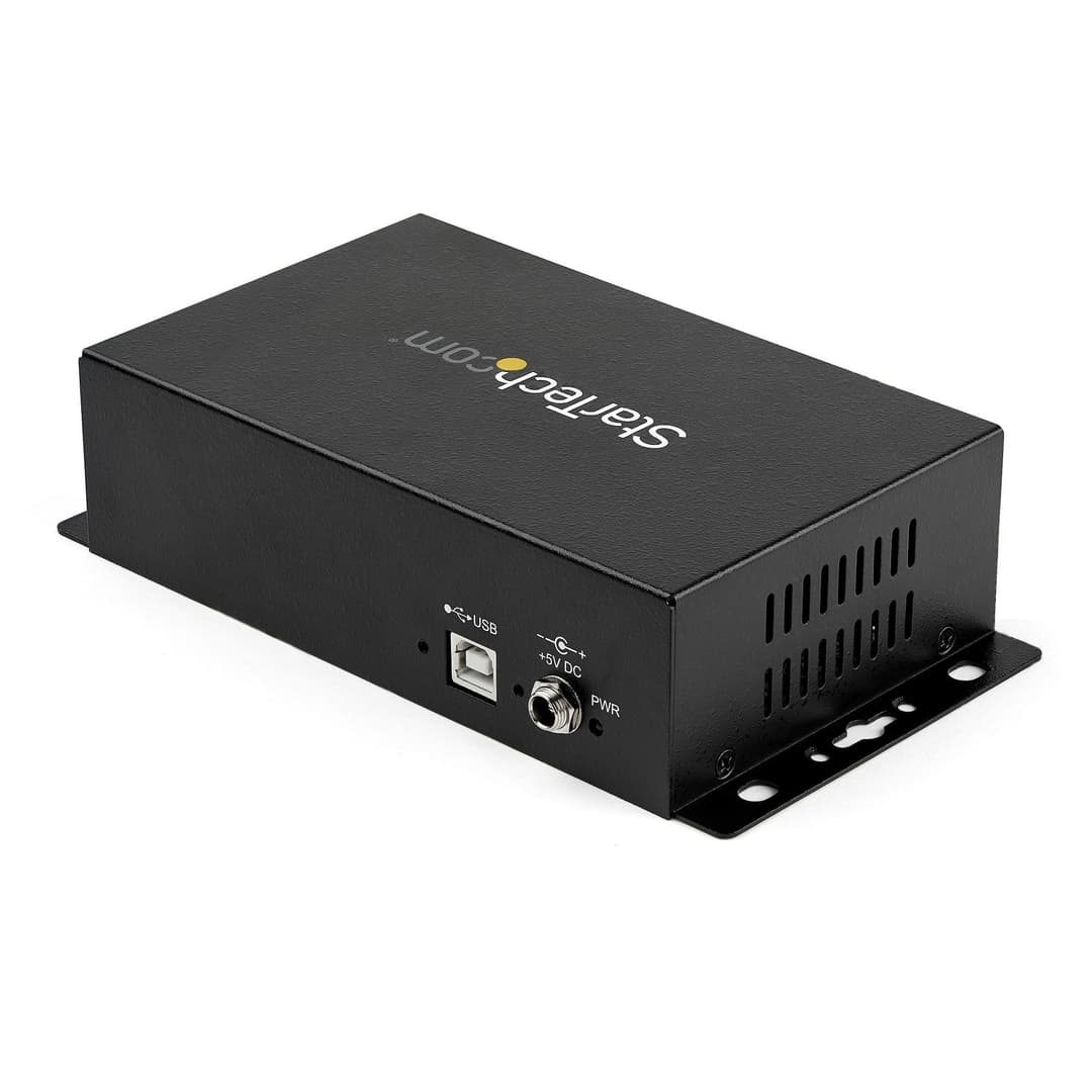 StarTech.com 8 Port USB to DB9 RS232 Serial Adapter Hub – Industrial DIN Rail and Wall Mountable - Image 2