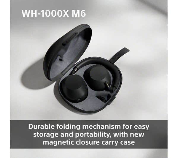 Sony WH-1000XM6 Wireless Noise-Cancelling Over-Ear Headphones - Black - Image 5
