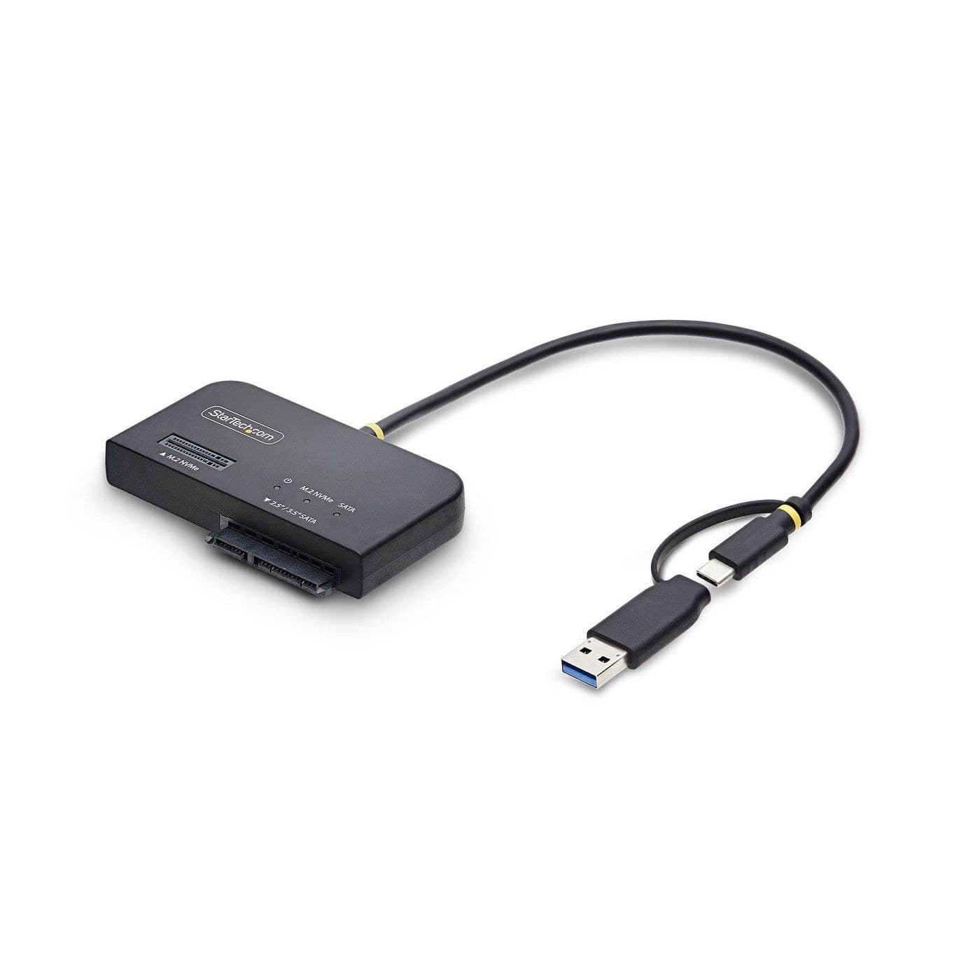 StarTech.com 10Gbps USB-C/USB-A to M.2 NVMe and 2.5"/3.5" SATA Adapter Cable - Tool-Free (USB31CSAT3M2E)