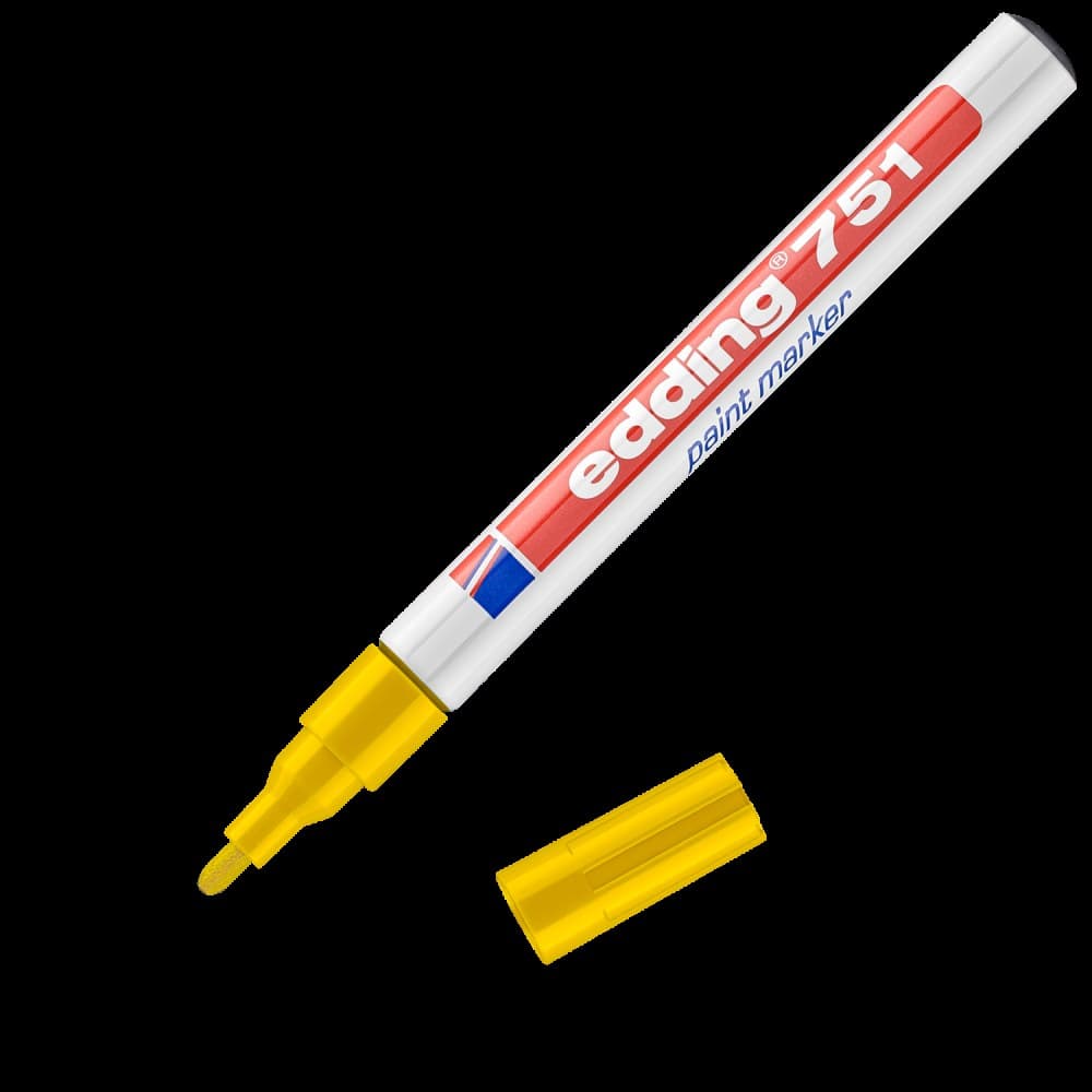 edding 751 Paint marker Yellow Box of 10