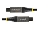 StarTech.com 1m USB-C to USB-C Cable - USB 3.2 Gen 2 10Gbps, 100W PD, DisplayPort 1.4, Thunderbolt 3 Compatible - Grey/Black (USB31CCV1M) thumbnail 2