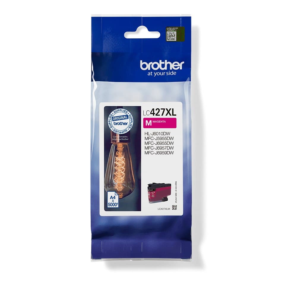 Brother LC427XL Original High Yield Ink Cartridge 5,000 Pages - Magenta - Image 1