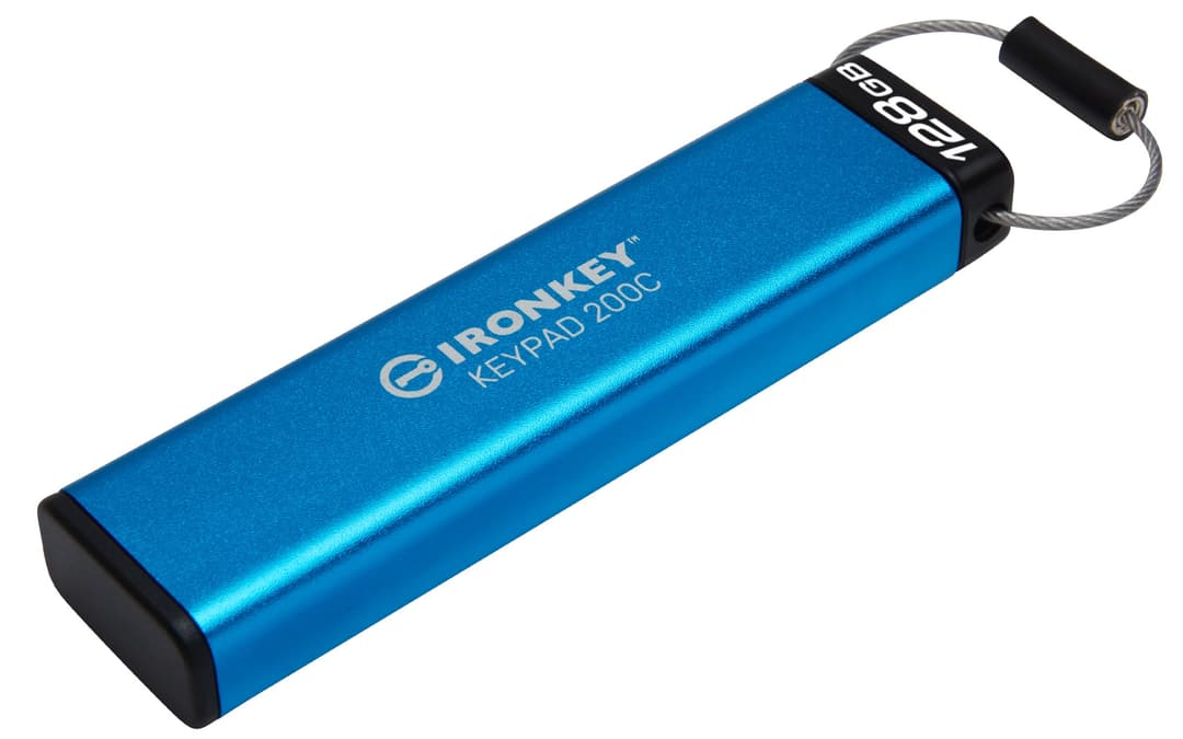 Kingston IronKey Keypad 200C 128GB USB-C Hardware-Encrypted Flash Drive, FIPS 140-3 Level 3 (IKKP200C/128GB) - Image 4