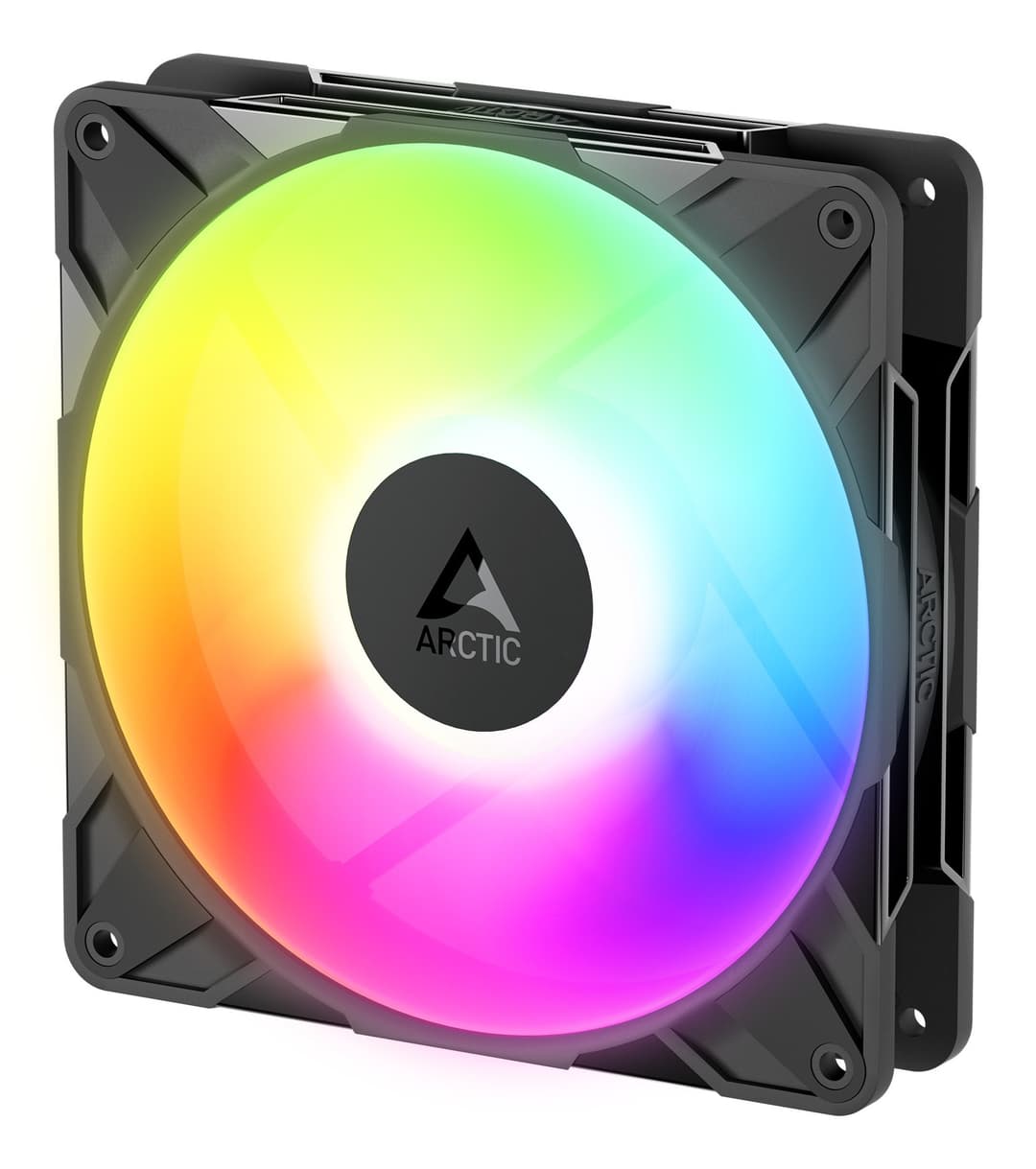 ARCTIC P14 Pro Reverse A-RGB 140 mm PWM Fan with Cable Splitter - Black - Image 1