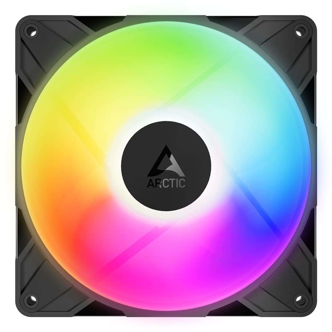 ARCTIC P14 Pro Reverse A-RGB 140 mm PWM Fan with Cable Splitter - Black - Image 2