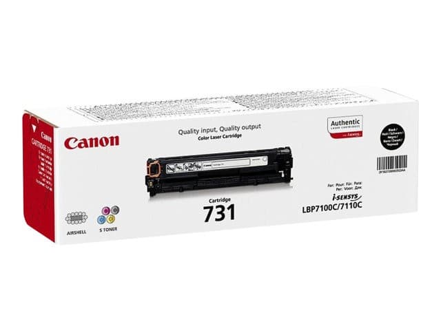 Canon 731 Original Toner Cartridge for i-SENSYS LBP7100Cn/LBP7110Cw - Black, Standard Capacity