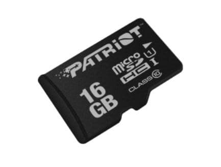 Patriot Memory LX Series 16GB microSDHC UHS-I U1 Class 10 Memory Card (PSF16GMDC10) - Image 1