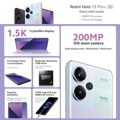 Xiaomi Redmi Note 13 Pro+ 5G 12GB 512GB - Aurora Purple - Image 5