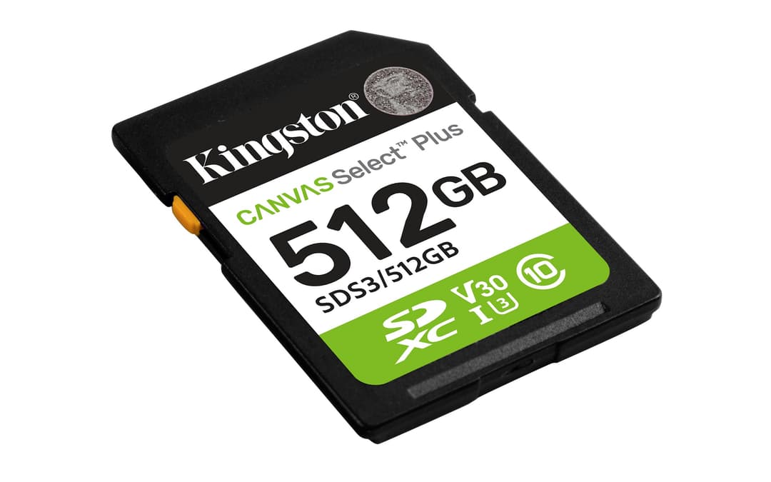 Kingston Canvas Select Plus Gen3 SDXC Class 10 UHS-I Memory Card 512GB (SDS3/512GB) - Image 2