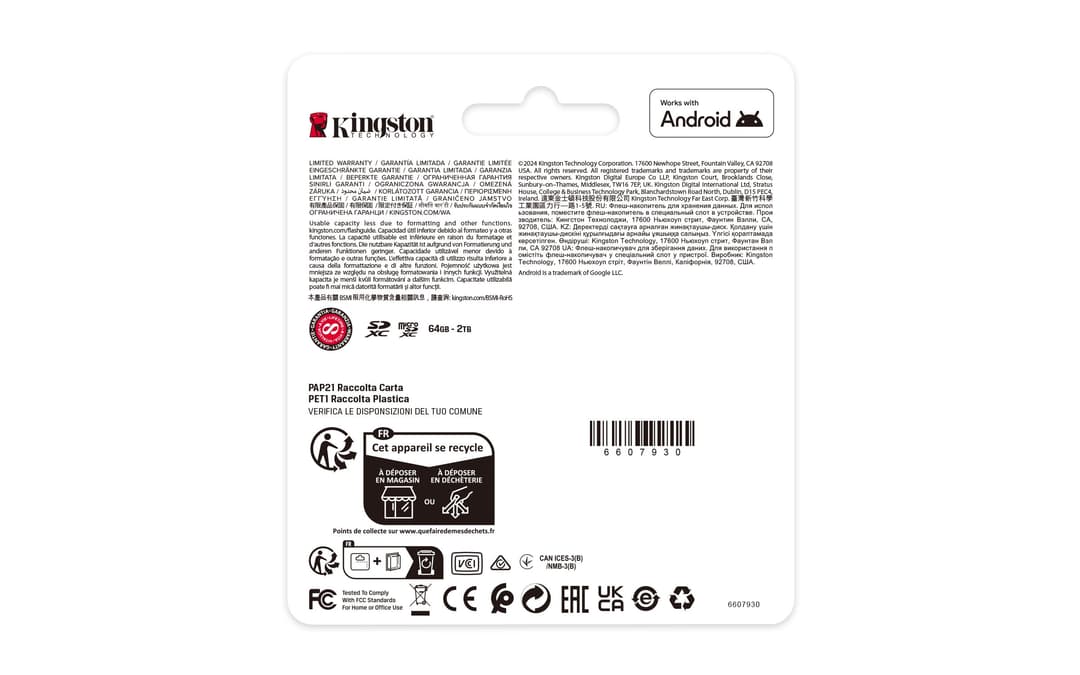 Kingston Canvas Select Plus Gen3 SDXC Class 10 UHS-I Memory Card 512GB (SDS3/512GB) - Image 4