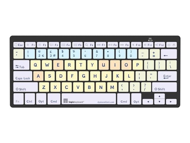 Logic Keyboards Dyslexie 60% Mini Keyboard Multicolour