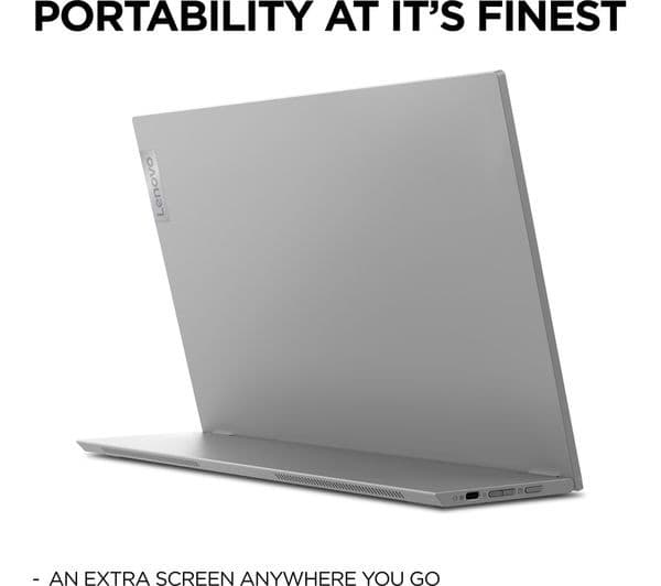 Lenovo L15 15.6-inch Full HD IPS USB-C Portable Monitor - Black - Image 3