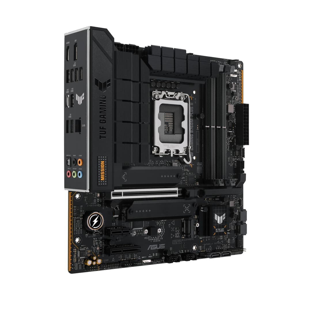 ASUS TUF GAMING B760M-PLUS II Intel B760 LGA 1700 DDR5 Micro-ATX Motherboard - Wired - Image 2