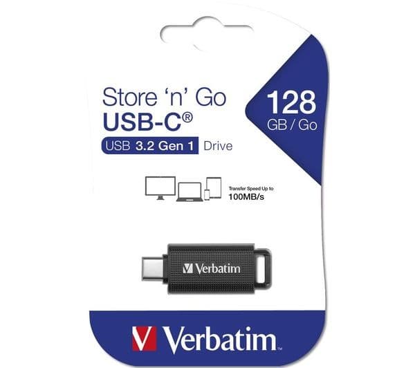 VERBATIM Store 'n' Go USB Type-C Memory Stick - 128 GB, Black - Image 5