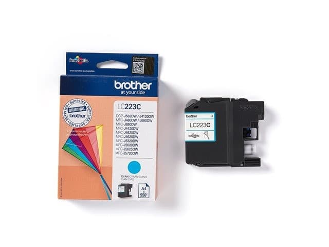 Brother LC-223 Original Ink Cartridge 550 Pages - Cyan - Image 2