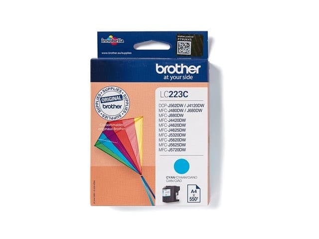 Brother LC-223 Original Ink Cartridge 550 Pages - Cyan - Image 5