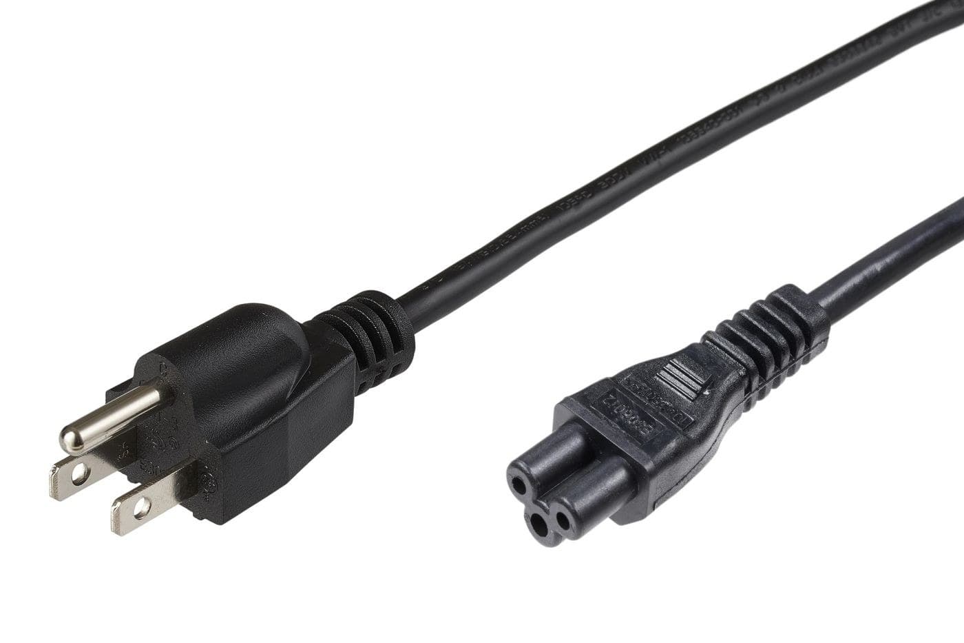 Microconnect PE110830 US Type B Plug to IEC C5 Cloverleaf Power Cord Black - 3m
