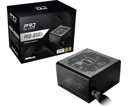 ASRock PRO-650G 650W 80 PLUS Gold ATX 3.1 PCIe 5.1 PSU - Black - Image 5
