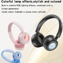 Yesido EP06 Wireless Bluetooth 5.3 RGB Headphones - Pink thumbnail 4