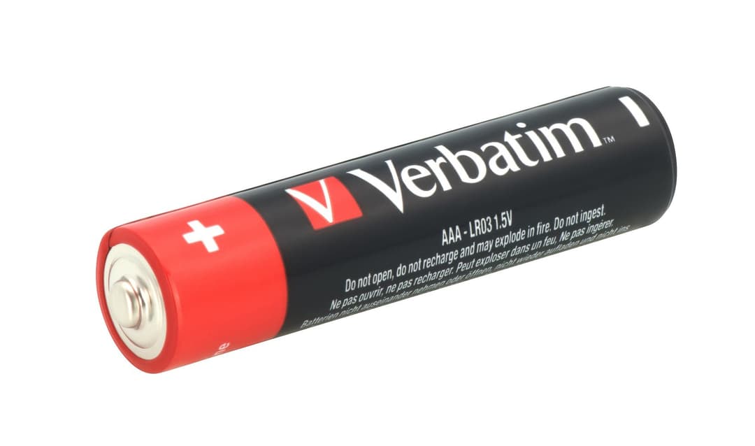 Verbatim AAA 4 Blister Pack Alkaline Batteries - Image 2