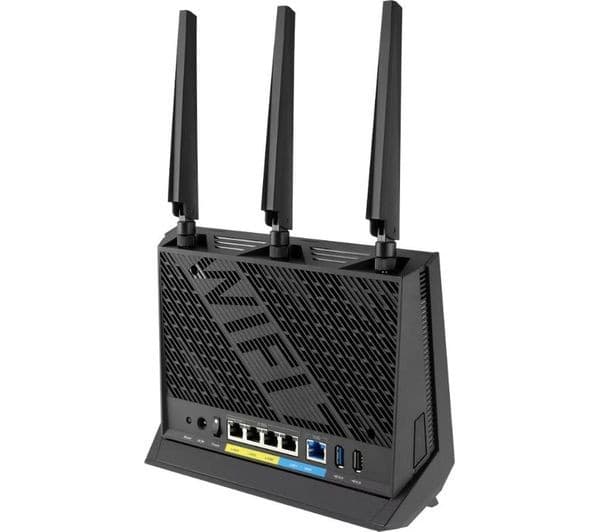 ASUS RT-BE86U BE6800 wireless router 10 Gigabit Ethernet Dual-band (2.4 GHz / 5 GHz) Black - Image 2