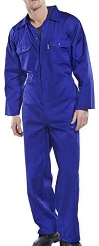 Beeswift Click Regular Polycotton Boilersuit - Royal Blue, Size 36 - Image 1