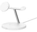 Belkin BoostCharge Pro Qi2 3-in-1 Magnetic 15W Wireless Charging Stand - White thumbnail 1