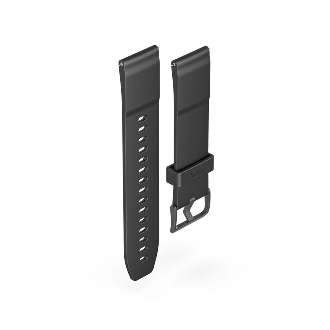 Hama NFC Payment Watch Strap, Silicone, 22 mm - Black - Image 2