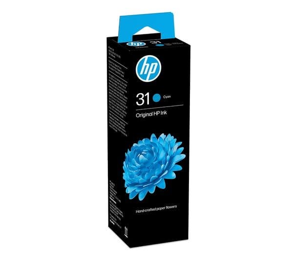 HP 31 70ml Original Ink Bottle - Cyan - Image 1