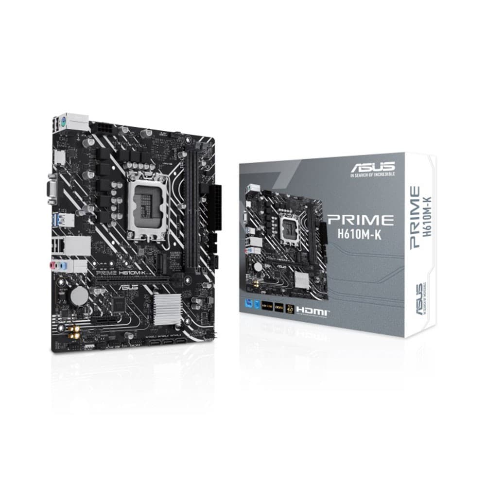 ASUS PRIME H610M-K Intel H610 LGA 1700 DDR5 micro ATX Motherboard