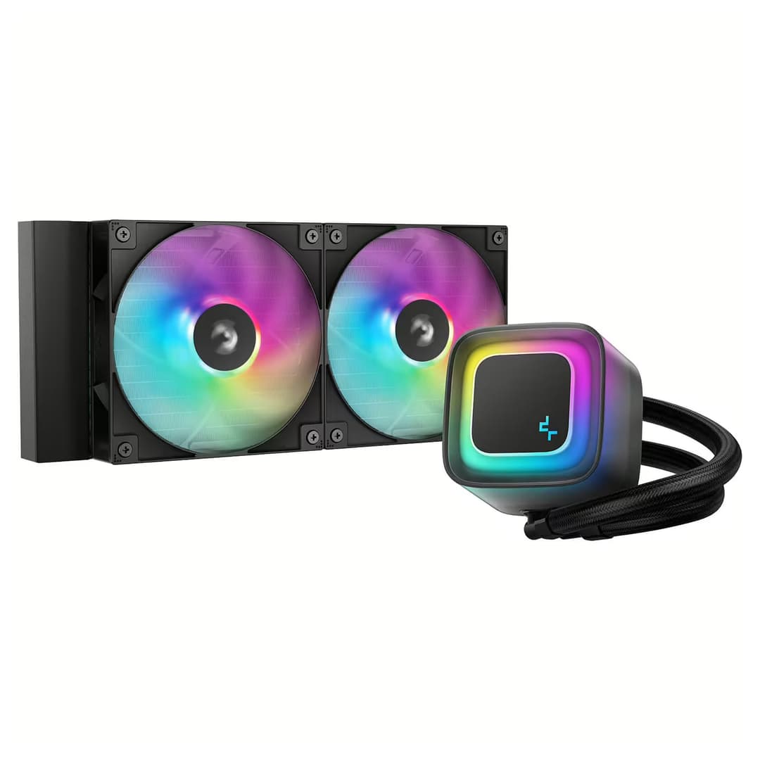 DeepCool LE240 V2 282 mm All-in-One Liquid CPU Cooler - Black - Image 1