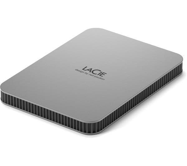 LaCie Mobile Drive Portable External Hard Drive USB-C 2TB - Silver - Image 2