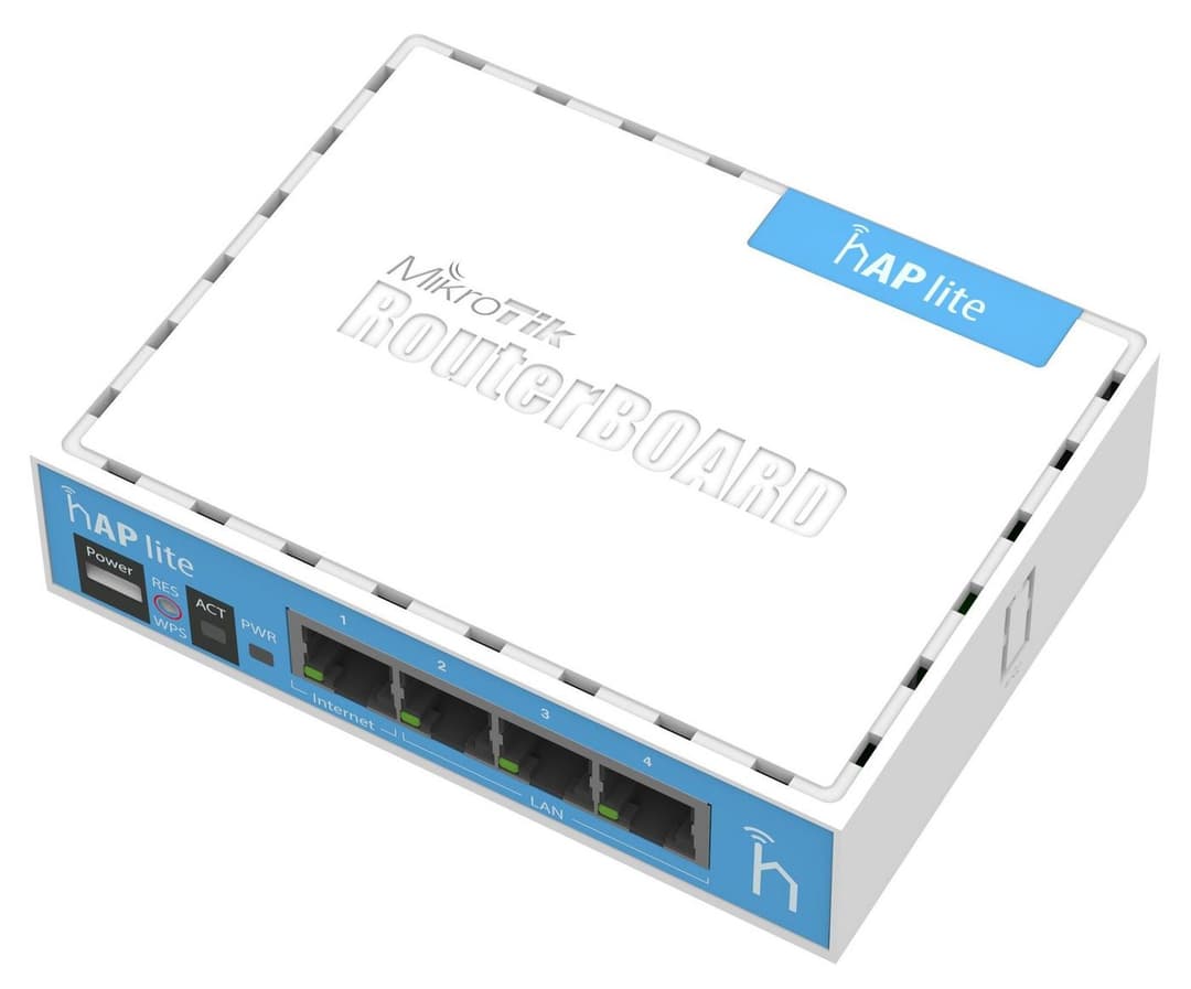 MikroTik hAP lite Wireless Router (RB941-2nD) 2.4GHz 802.11n - Image 1