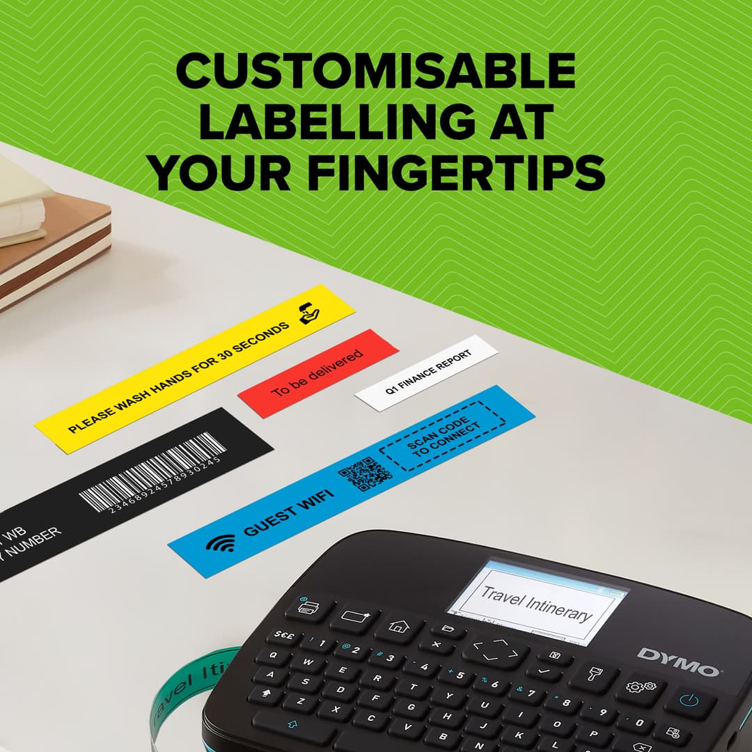 DYMO LabelManager Executive 640 CB Portable Label Printer Kit with Carry Case and 3 Label Cassettes | Compact QWERTY Label Maker | Bluetooth & USB Connectivity | Compatible with D1 Labels - Image 3
