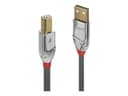 Lindy CROMO USB 2.0 Type A to B Cable Grey - 3m thumbnail 2
