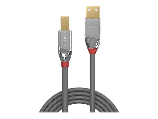 Lindy CROMO USB 2.0 Type A to B Cable Grey - 3m - Image 3