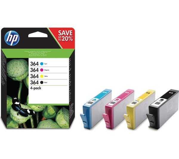 HP 364 - 4-pack - black, yellow, cyan, magenta - original - ink cartridge