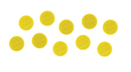 Nobo Whiteboard Magnets 38mm (Pack of 10) - Yellow