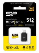 Silicon Power Inspire microSDXC UHS-I U3 V30 A2 4K Memory Card with USB Type-C Reader - 512GB thumbnail 3