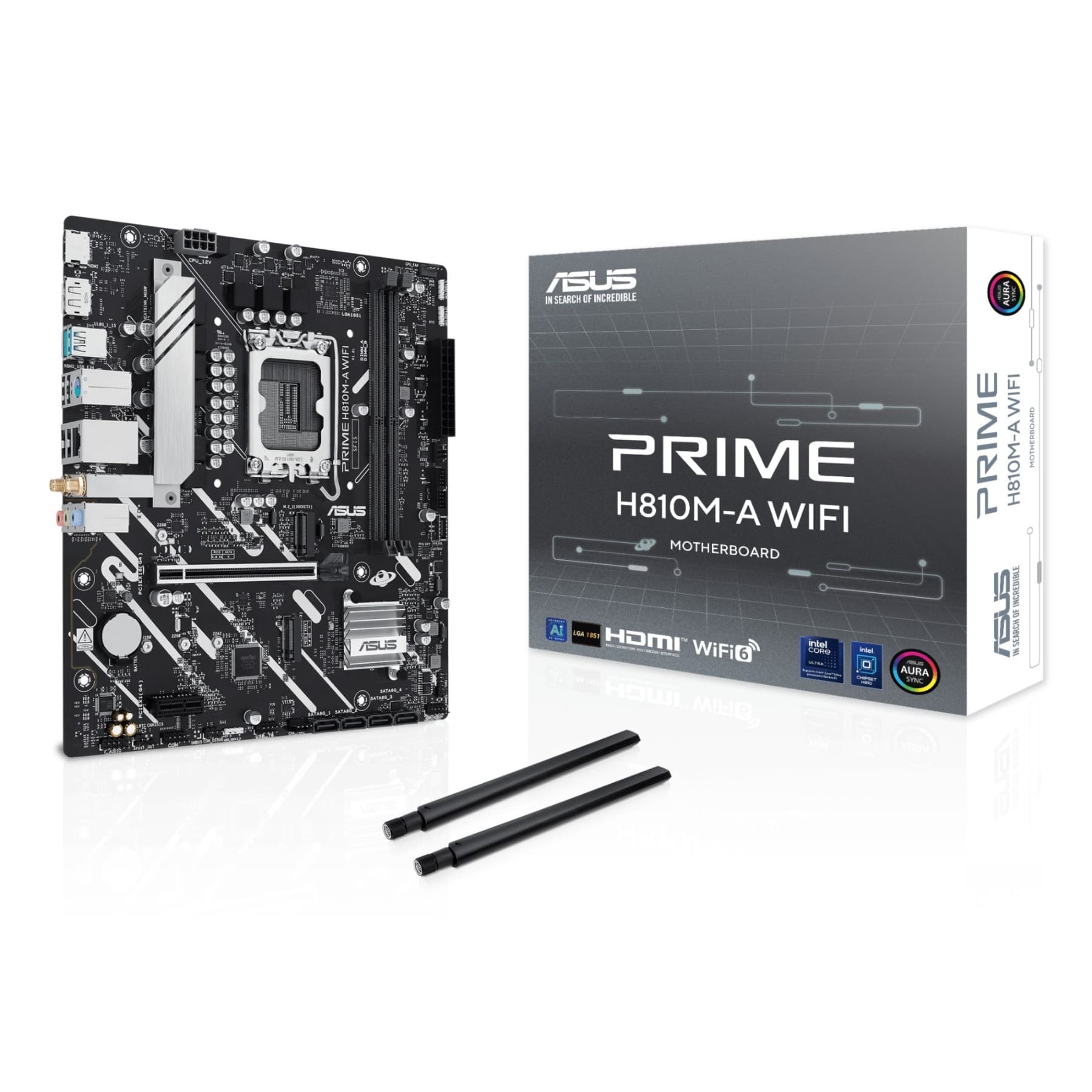 ASUS PRIME H810M-A WIFI Intel H810 DDR5 Micro-ATX LGA 1851 Motherboard