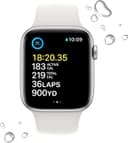 Apple Watch SE 2nd Gen GPS 44mm Aluminium Case with Sport Band S/M - Silver thumbnail 2