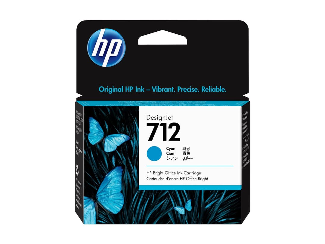HP 712 29-ml DesignJet Ink Cartridge - Cyan - Image 1