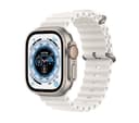 Apple Watch Ultra GPS + Cellular 49mm Titanium Case with White Ocean Band thumbnail 1