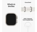 Apple Watch Ultra GPS + Cellular 49mm Titanium Case with White Ocean Band thumbnail 8