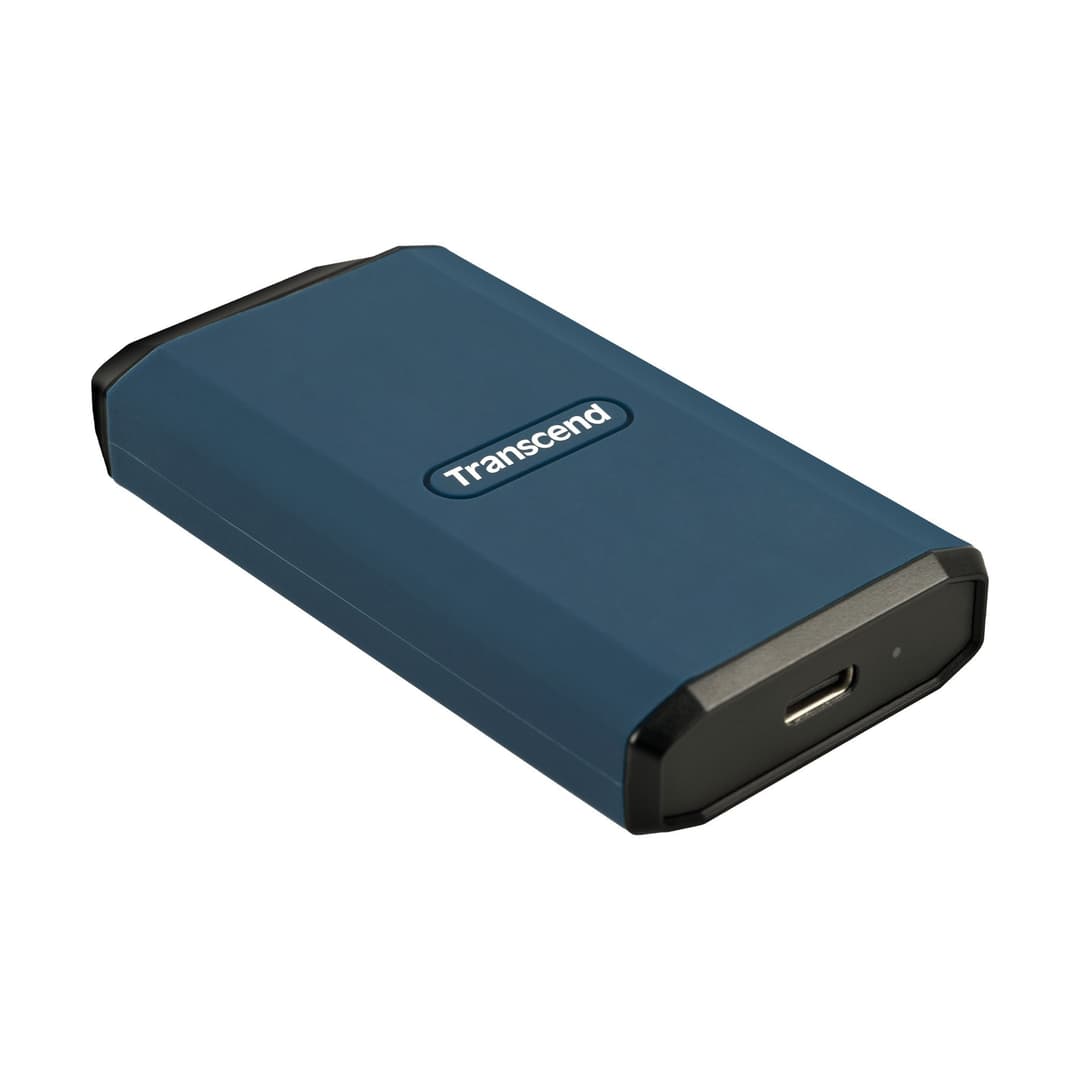 Transcend ESD410C Portable SSD USB 20Gbps Type-A/Type-C Rugged Water-Resistant 1TB - Dark Blue - Image 1